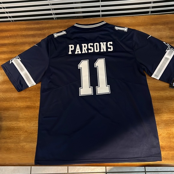 Men's Nike Micah Parsons Navy Dallas Cowboys Game Jersey - Picture 2 of 5